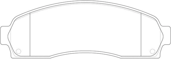 Тормозные колодки дисковые, комплект FIT FP0833 2J8 NPLQ 4335100