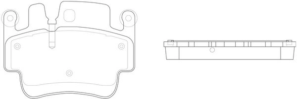 Тормозные колодки дисковые, комплект FIT 1275754925 FP0917 03V EC изображение 0