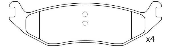 Тормозные колодки дисковые, комплект FIT D921 Y 1275755607 FP0967 изображение 0