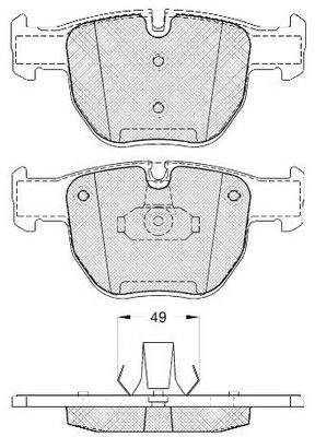 Тормозные колодки дисковые, комплект FIT FP0992 XCWM R 4335174 изображение 0