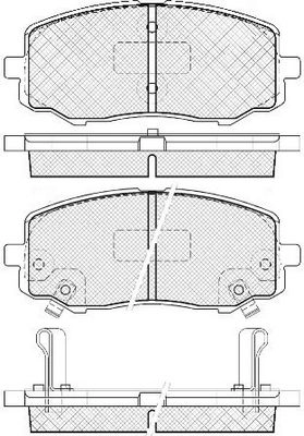 Тормозные колодки дисковые, комплект FIT 7N9 CC FP1010 4335182