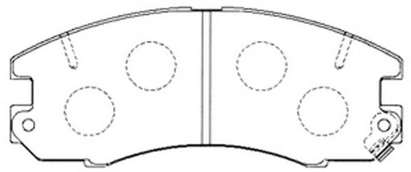 Тормозные колодки дисковые, комплект FIT FP1040 0RXB4 4 4335197 изображение 0
