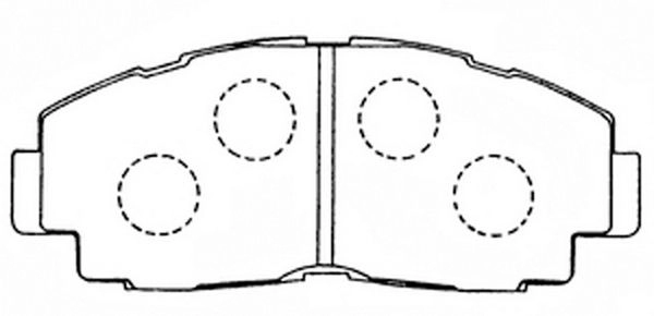 Тормозные колодки дисковые, комплект FIT 4335198 FP1041 4XKH R3 изображение 0