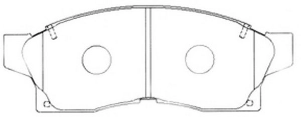 Тормозные колодки дисковые, комплект FIT 4335212 FP1054 LV Y11T изображение 0