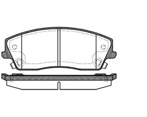 Тормозные колодки дисковые, комплект FIT Z RIZN FP1056 4335214 изображение 0