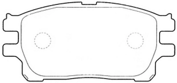 Тормозные колодки дисковые, комплект FIT 4335230 6 N1SE2 FP1072