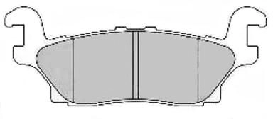 Тормозные колодки дисковые, комплект FIT R 4OQ8 FP1120 4335269 изображение 0