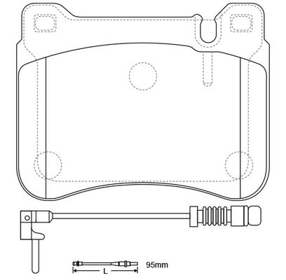 Тормозные колодки дисковые, комплект FIT 1275757333 O PIJ8ZZ FP1121E