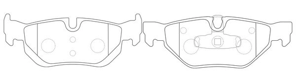Тормозные колодки дисковые, комплект FIT DU B63R 4335287 FP1171