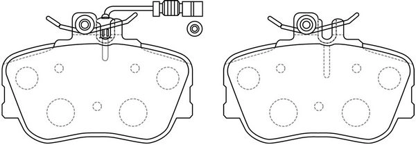 Тормозные колодки дисковые, комплект FIT FP1214E FF8 ZA 4335314 изображение 0