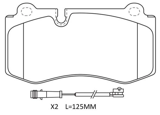 Тормозные колодки дисковые, комплект FIT FP1223E 1436753775 DF MXID изображение 0