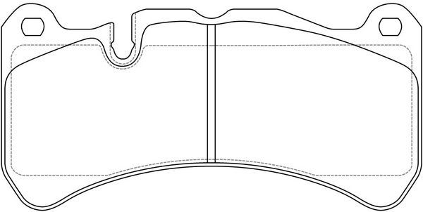 Тормозные колодки дисковые, комплект FIT FP1245 4335350 6R 5P4