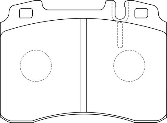 Тормозные колодки дисковые, комплект FIT FP1248 4335354 C0IU5 J2 изображение 0