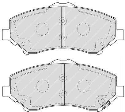 Тормозные колодки дисковые, комплект FIT L 7DIJM0 4335364 FP1273 изображение 0