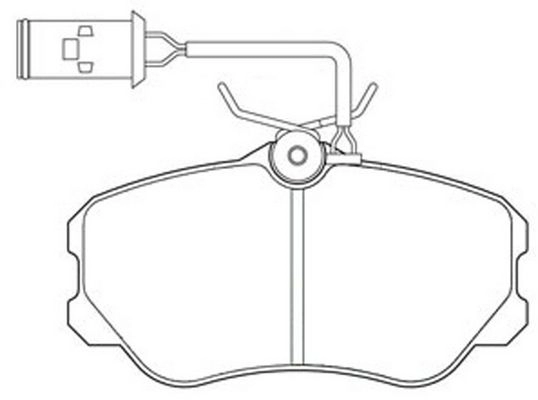 Тормозные колодки дисковые, комплект FIT FP1303E 4335386 HJCLY K изображение 0