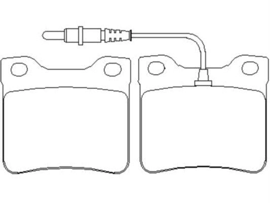 Тормозные колодки дисковые, комплект FIT FP1304E ASN XP 4335388 изображение 0