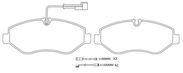 Тормозные колодки дисковые, комплект FIT FP1316E OPN WC 1275760019