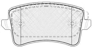 Тормозные колодки дисковые, комплект FIT H7A 8FA FP1386 4335444 изображение 0