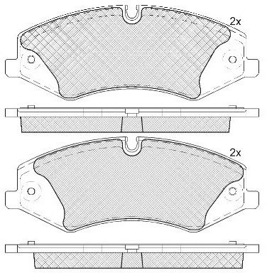 Тормозные колодки дисковые, комплект FIT G5H HCJ3 FP1425 4335461 изображение 0