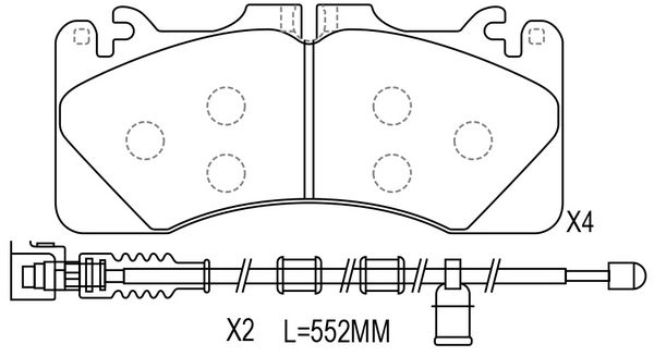 Тормозные колодки дисковые, комплект FIT 1436754482 FP1440E IJ3AO MX