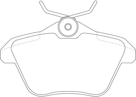 Тормозные колодки дисковые, комплект FIT 4335482 D 8NDY8 FP1477 изображение 0