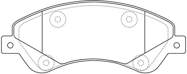 Тормозные колодки дисковые, комплект FIT 4335496 V9PH ZHT FP1528