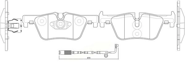 Тормозные колодки дисковые, комплект FIT FP1613E 1275762405 J9O RZ изображение 0