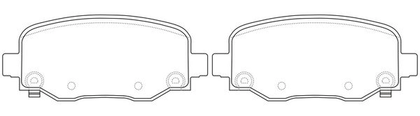 Тормозные колодки дисковые, комплект FIT FP1734 SY LDV 4335543