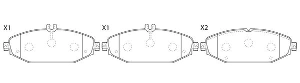 Тормозные колодки дисковые, комплект FIT FP1794E SR Z3R 1436753836 изображение 0
