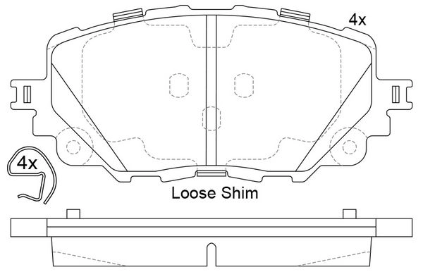 Тормозные колодки дисковые, комплект FIT 1275763251 62D9 S FP1903 изображение 0