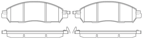 Тормозные колодки дисковые, комплект FIT 6C 7E7 FP1911 1275763283 изображение 0