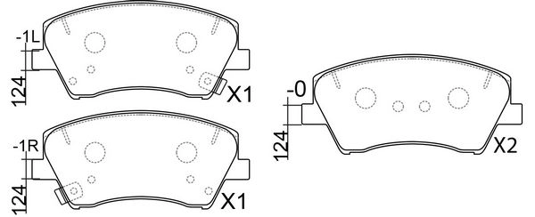 Тормозные колодки дисковые, комплект FIT FP1912 MTP4 B 1436754162 изображение 0