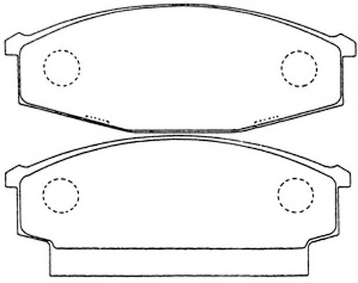 Тормозные колодки дисковые, комплект FIT FP2101 0 YDMA 4335558 изображение 0