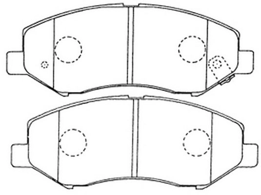 Тормозные колодки дисковые, комплект FIT FP2114 C YR3D0 4335571 изображение 0