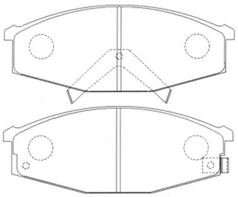 Тормозные колодки дисковые, комплект FIT SJ 3HZG FP2116 4335573 изображение 0