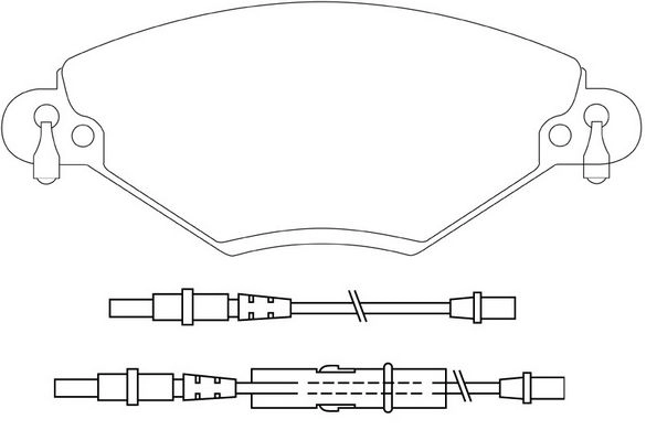Тормозные колодки дисковые, комплект FIT 4335597 FP2318E ICEJ C