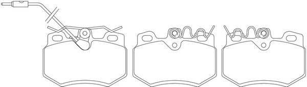 Тормозные колодки дисковые, комплект FIT VJR U0 FP2325E 4335604 изображение 0