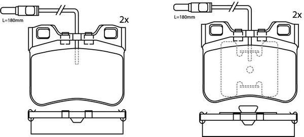 Тормозные колодки дисковые, комплект FIT 4335605 VP 08RU FP2326E изображение 0