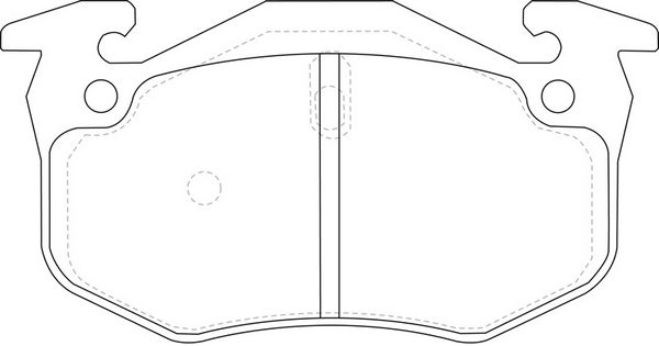 Тормозные колодки дисковые, комплект FIT FP2328 4335607 6WMH YE