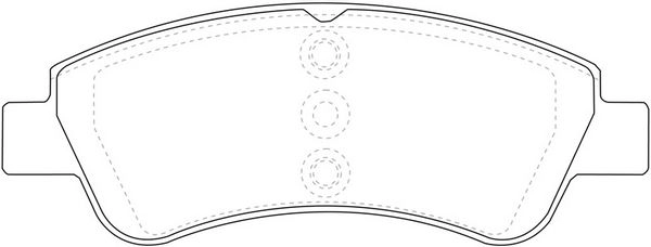 Тормозные колодки дисковые, комплект FIT FP2332 4335612 L6V XG изображение 0