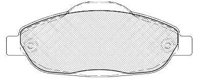 Тормозные колодки дисковые, комплект FIT 4335614 FP2334 2K 93Z изображение 0