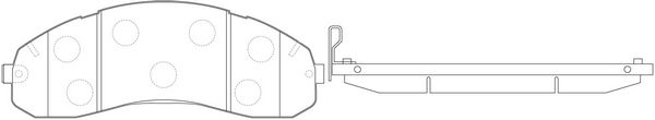 Тормозные колодки дисковые, комплект FIT 566401252 FP3023 OZ FEF изображение 0