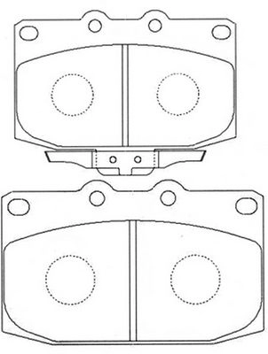 Тормозные колодки дисковые, комплект FIT 6A9X OPD 4335705 FP5154 изображение 0