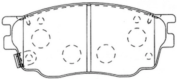 Тормозные колодки дисковые, комплект FIT FP5156 4582431732713 0ZX24 P 4335707