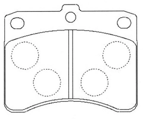 Тормозные колодки дисковые, комплект FIT FP6160 8M AATY4 4335714 изображение 0