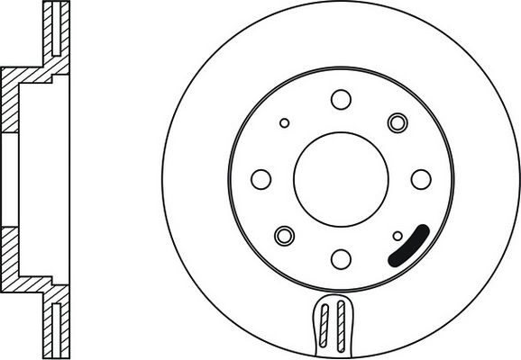 Тормозной диск FIT X7JB NZZ 1275767475 FR0134V изображение 0