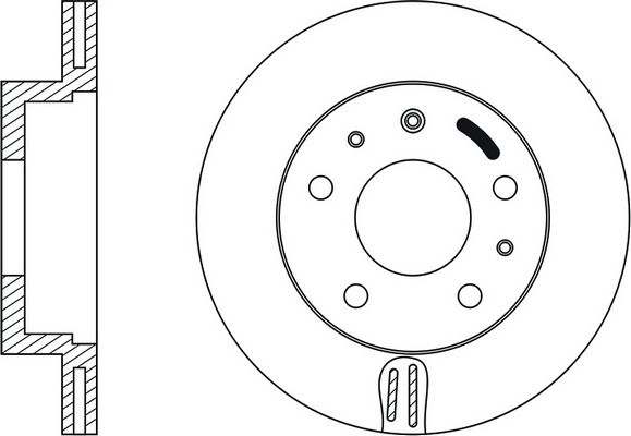 Тормозной диск FIT 1275767997 FR0175V WA8E 0P