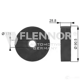 Обводной ролик приводного ремня FLENNOR 4030434160915 fs99238 1967904 JP 3NO изображение 1