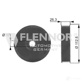 Обводной ролик приводного ремня FLENNOR 4030434154136 fu99246 1968377 GD FQKY изображение 1