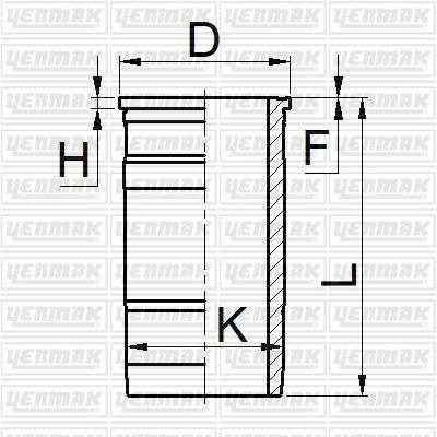 Гильза цилиндра YENMAK 1424854339 51-05226-000 33LZL NR